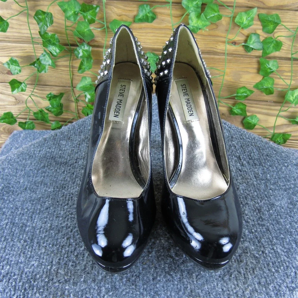 Steve Madden Women's Eden Platform Black Synthetic Pump‎ 9.5 Gently Used 2025